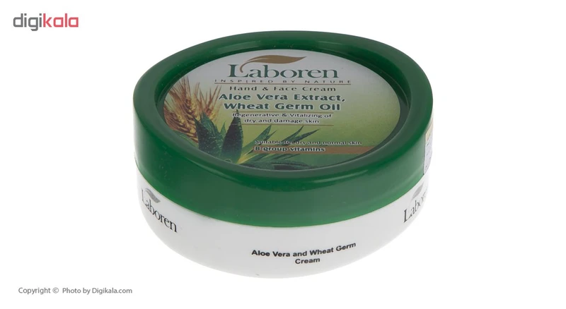 کرم دست و صورت لابورن مدل Aloevera حجم 150 میلی لیتر