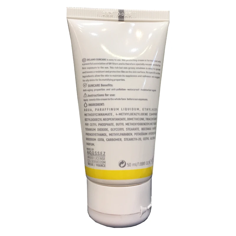 کرم ضد آفتاب دلانو شماره 2 حجم 50 میلی لیتر